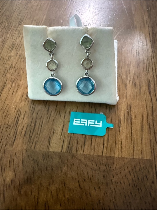 Effy Jewelry - Effy 14k bezel set gemstones. Peridot, citrine and blue topaz.
